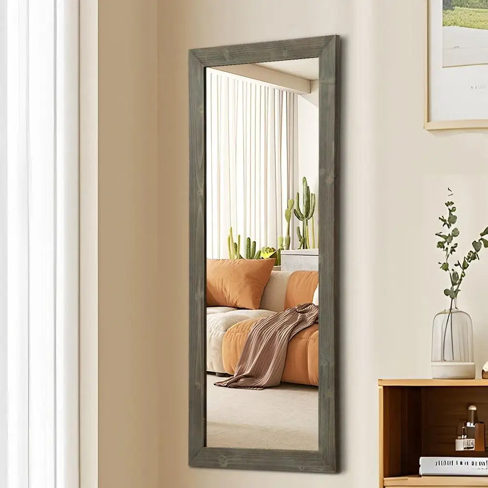 Wooden Over The Door Mirror Full Length