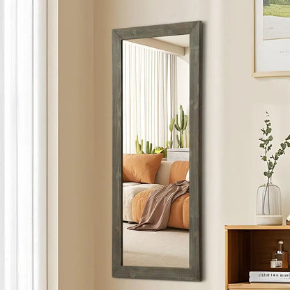 Wooden Over The Door Mirror Full Length