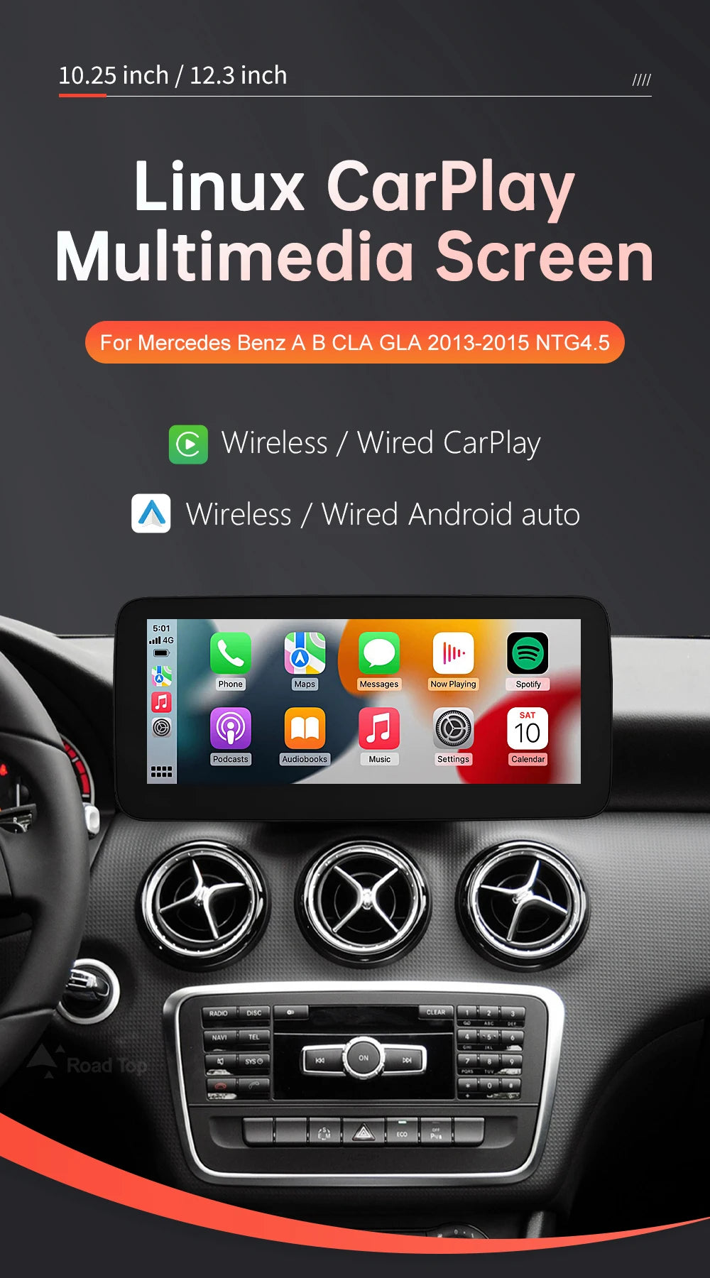 Android CarPlay Mercedes Benz CLA 2013-2015