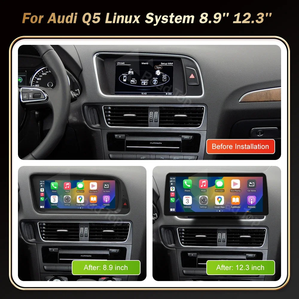 12.3' Wireless CarPlay For Audi A4 2009-20012