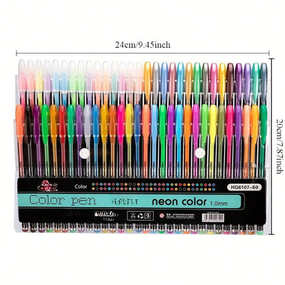 Sparkle Gel Pen Set with Fine Tip 48-Colors