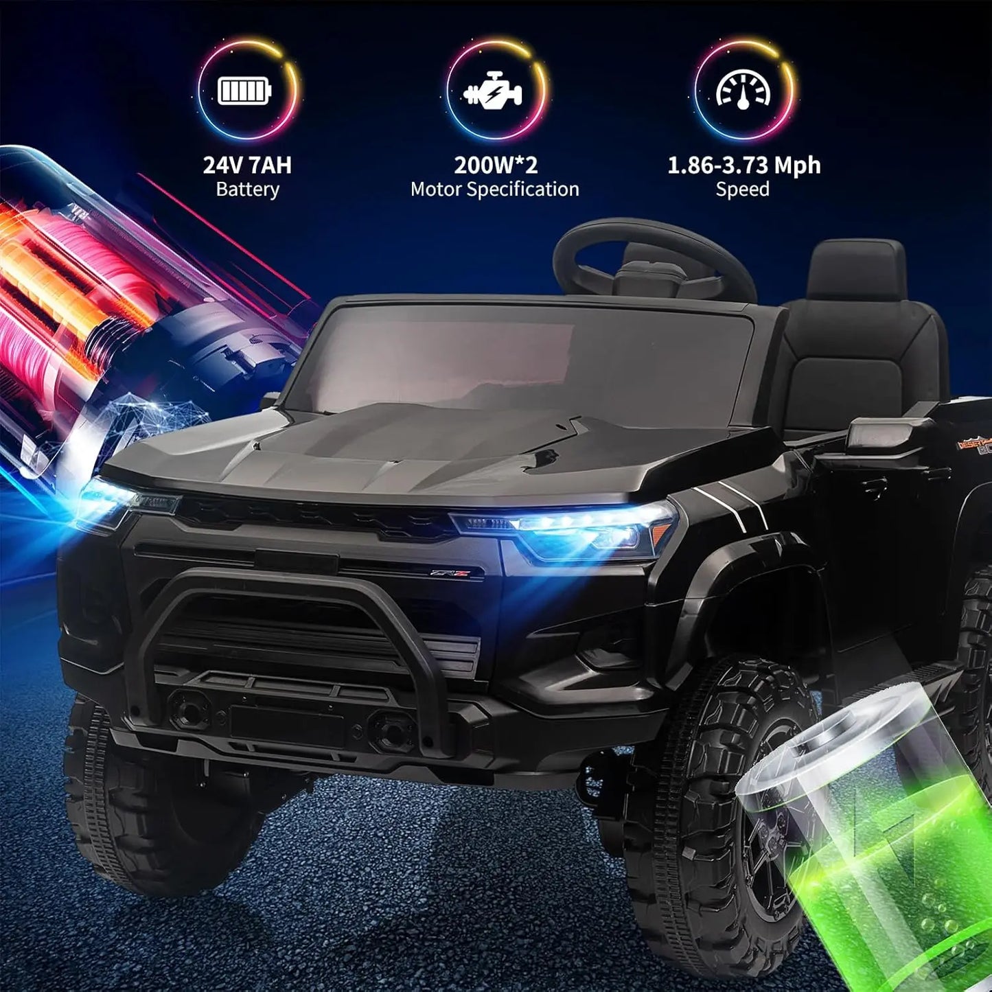 24V 2 Seater Trucks Kids