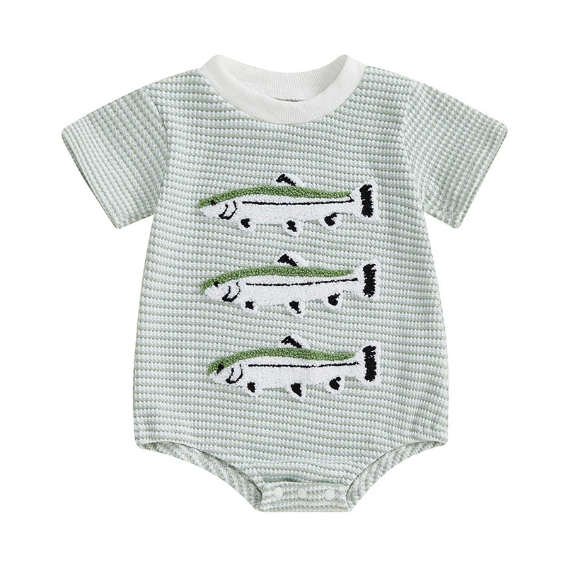 1Pc Fish Onesie 3-18m