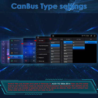 CarPlay Android Auto radio For Audi TT MK2 8J 2006-2014