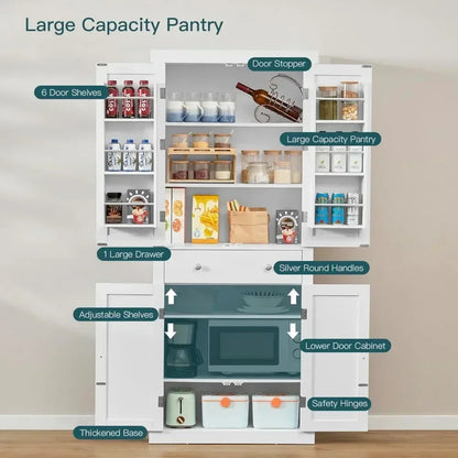 72” Kitchen Pantry Cabinet
