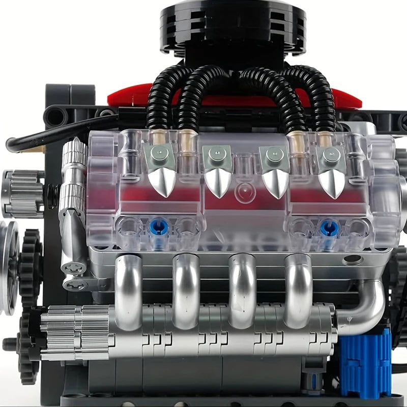 487PCS LSX454 V8 Engine Model W/ Simulated Gearbox Assembly