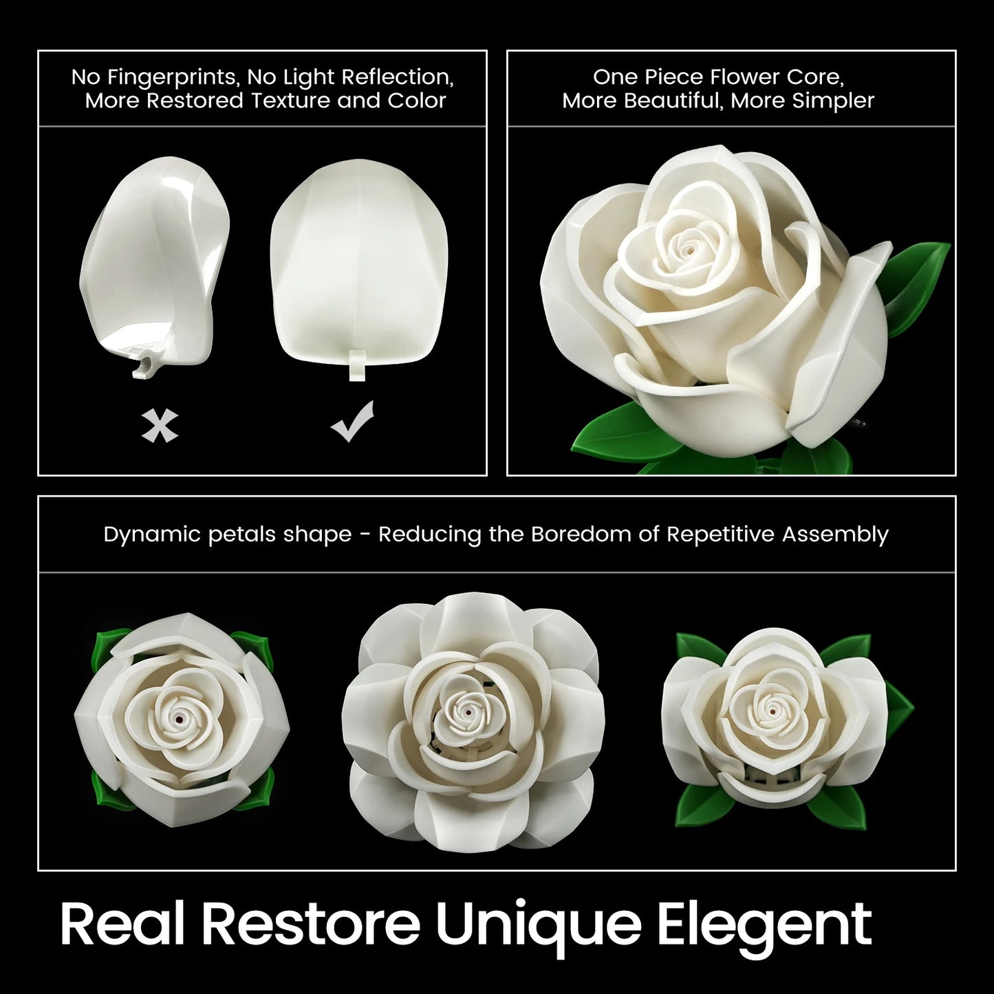 Roses Bouquet Building Set