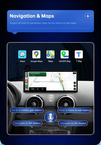12.3inch Multimedia Player Carplay Display For Audi 2012-2018