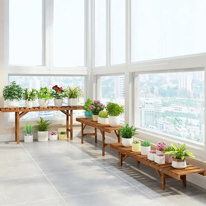 3-Tier Wood Ladder Shelf