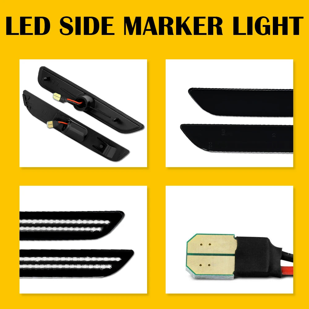 LED Side Marker Lights For Ford Mustang 2010-2014