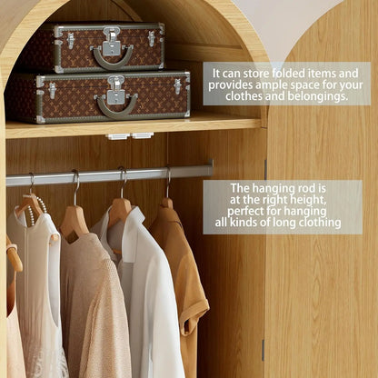 Arched Wooden Closet