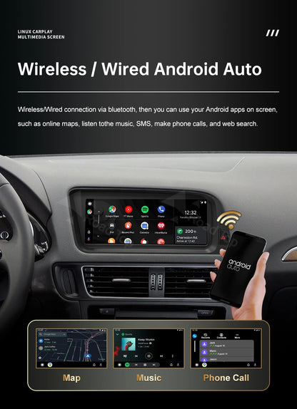 12.3' Wireless CarPlay For Audi A4 2009-20012