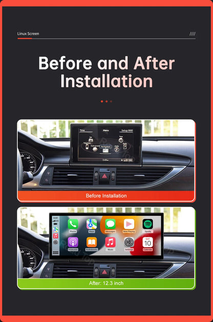 12.3'' Linux Multimedia Display For Audi A6 A7 2011-2018