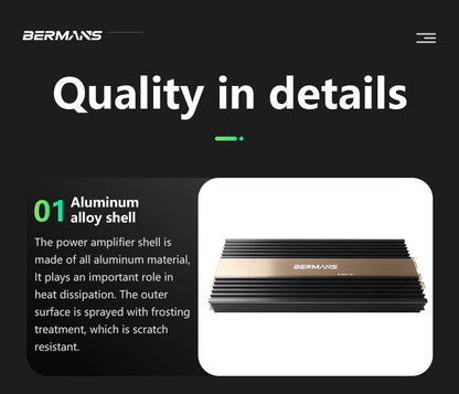 Competition grade 6500W mono car audio amplifier