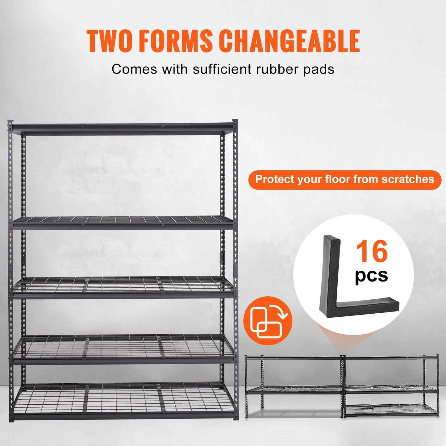 5-Tier Adjustable Storage Shelving Unit