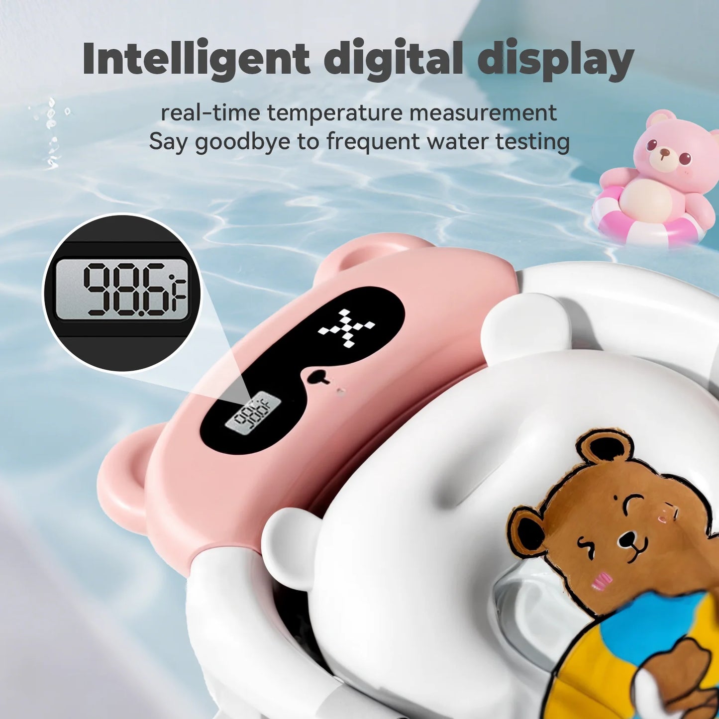 Cushioned Bathing Tub W/ Temp Sensor