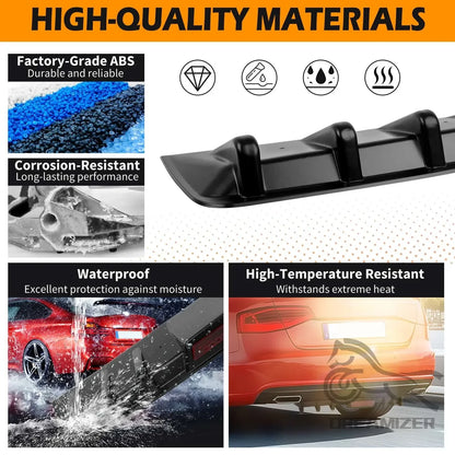 Universal Fin Rear Bumper Lip For Audi