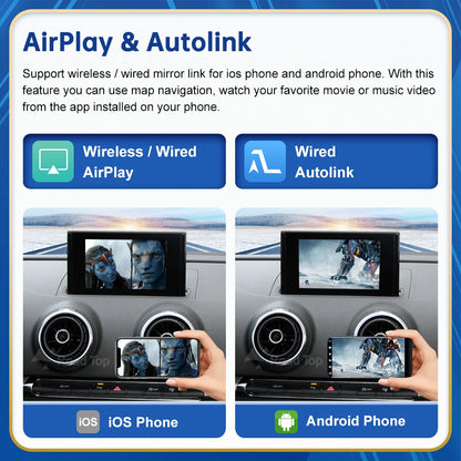 Carplay Wireless Android Auto interface For Audi A3 S3 2013-2018