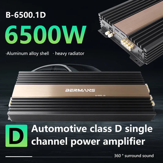 Competition grade 6500W mono car audio amplifier