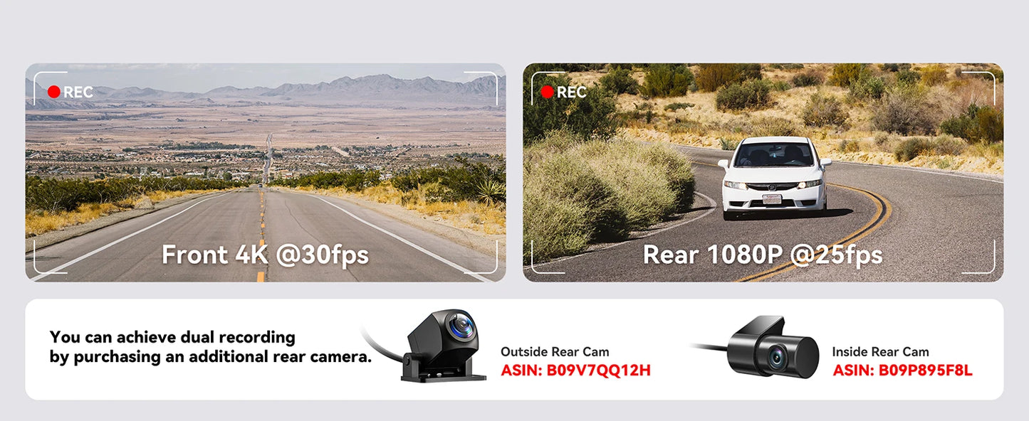 REDTIGER Dash Cam HD 4K