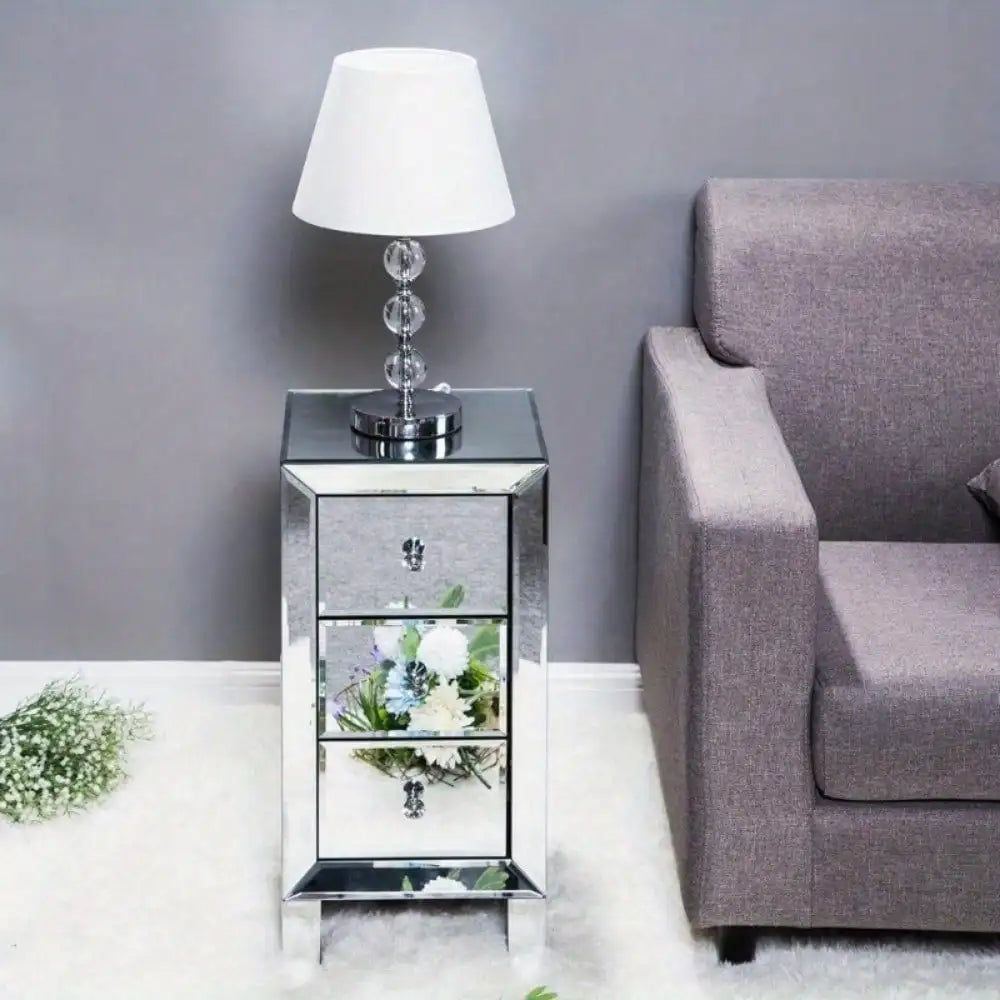 Mirrored Nightstand