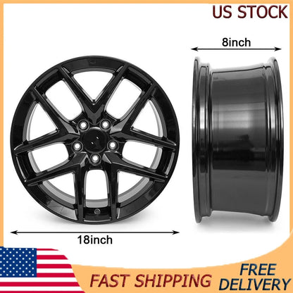 18 x 8 inch Replacement Black Rim for Honda Civic 2016-2024