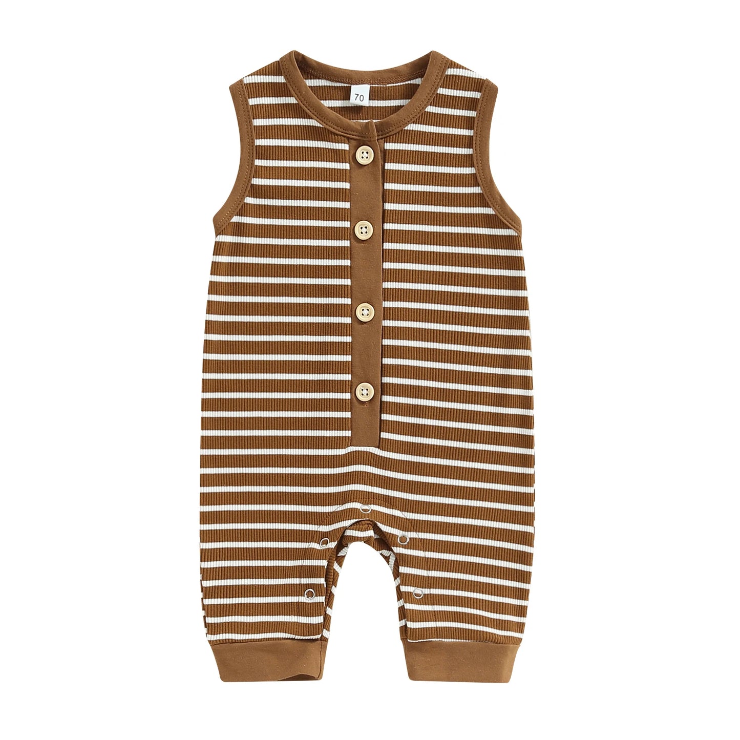 1Pc Striped Onesie 0-18m
