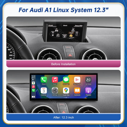 12.3inch Multimedia Player Carplay Display For Audi 2012-2018