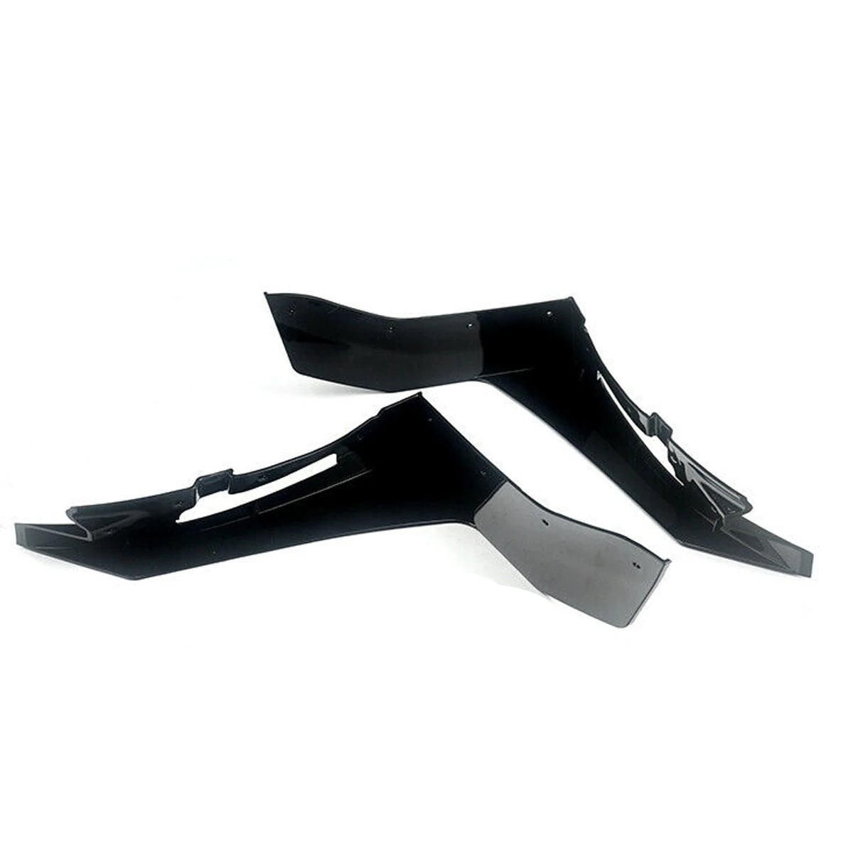 Black Front Bumper Splitters For Ford Mustang 2015-2022