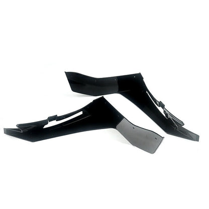 Black Front Bumper Splitters For Ford Mustang 2015-2022