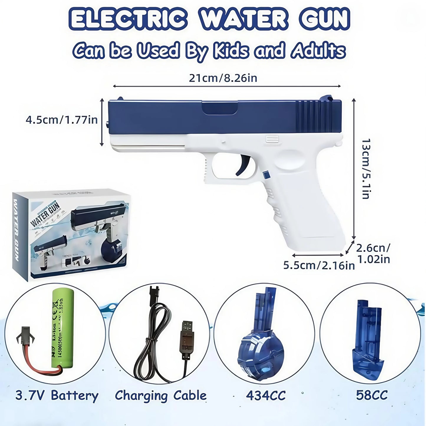 Blue Electric Water Gun