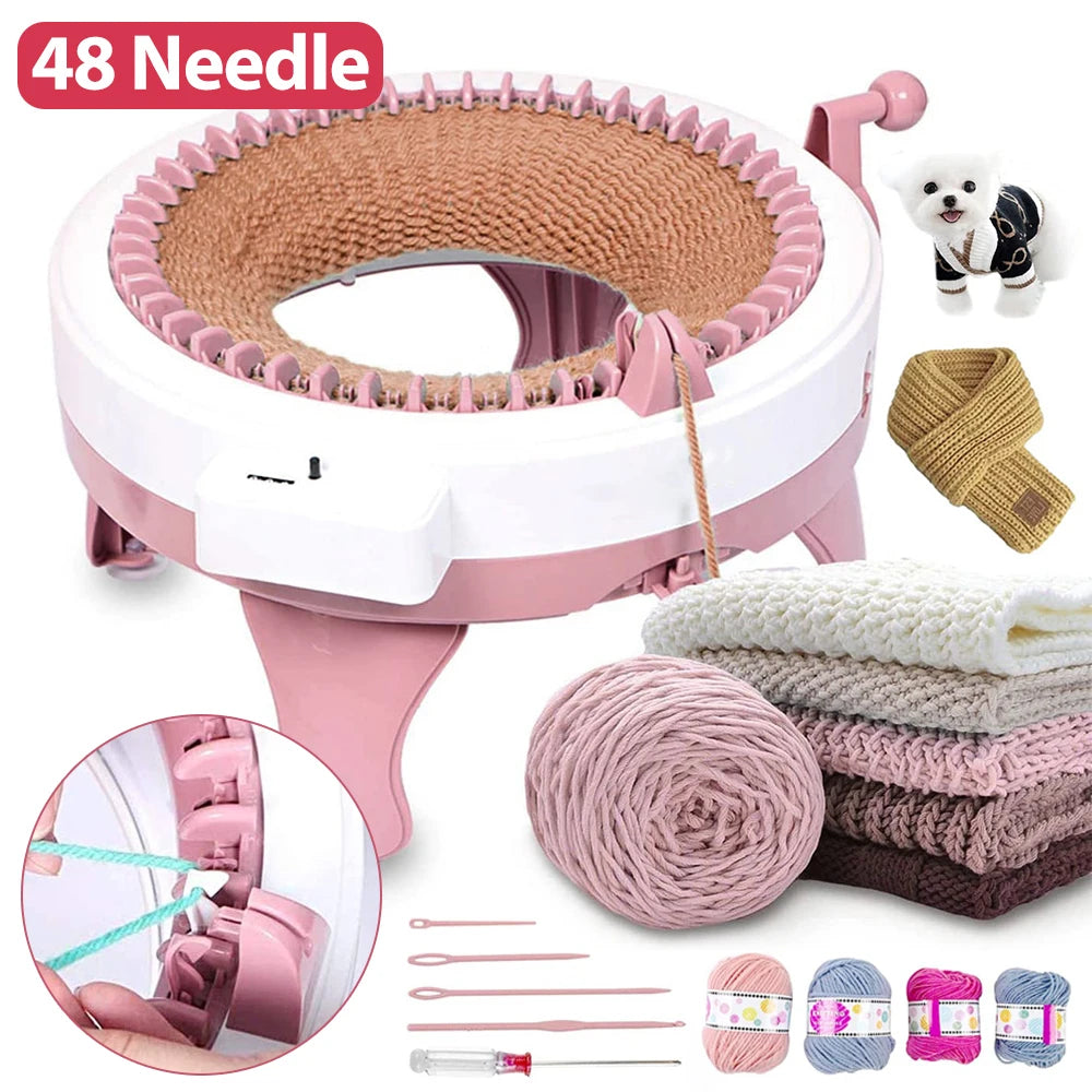 Crochet Machine w/ 48 Needles & Row Counter