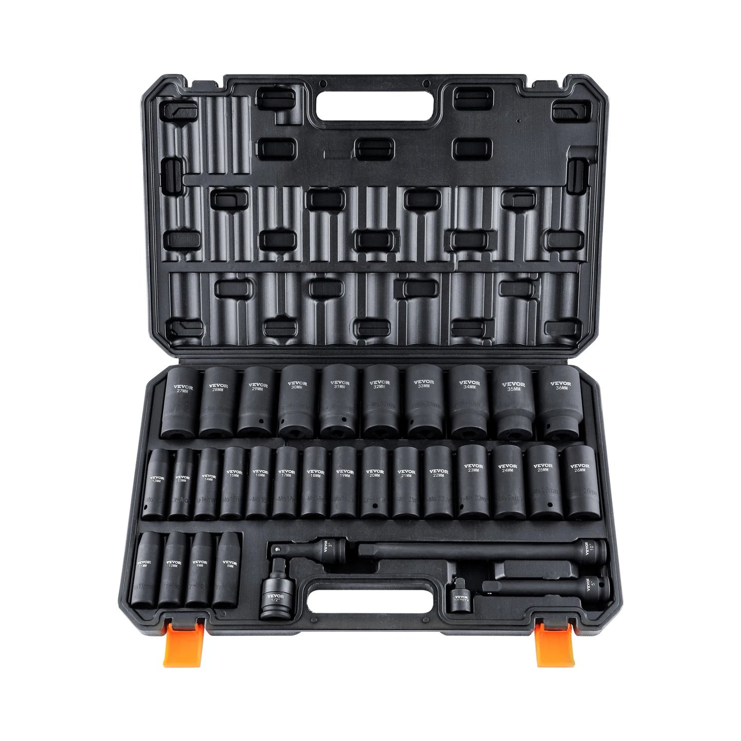 1/2" 3/8" Drive Impact Socket Set 23/33/34/48/65 PCs