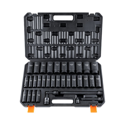 1/2" 3/8" Drive Impact Socket Set 23/33/34/48/65 PCs