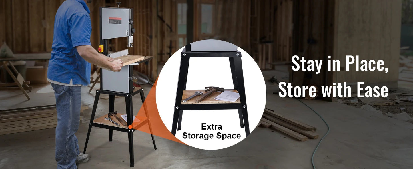 10/14Inch Band Saw 2-Speed Continuously Viable Benchtop Bandsaw