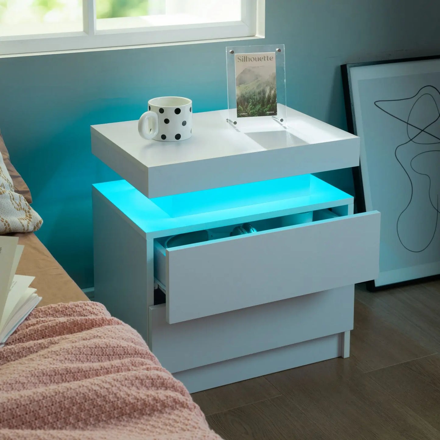 Set Of LED Nightstands
