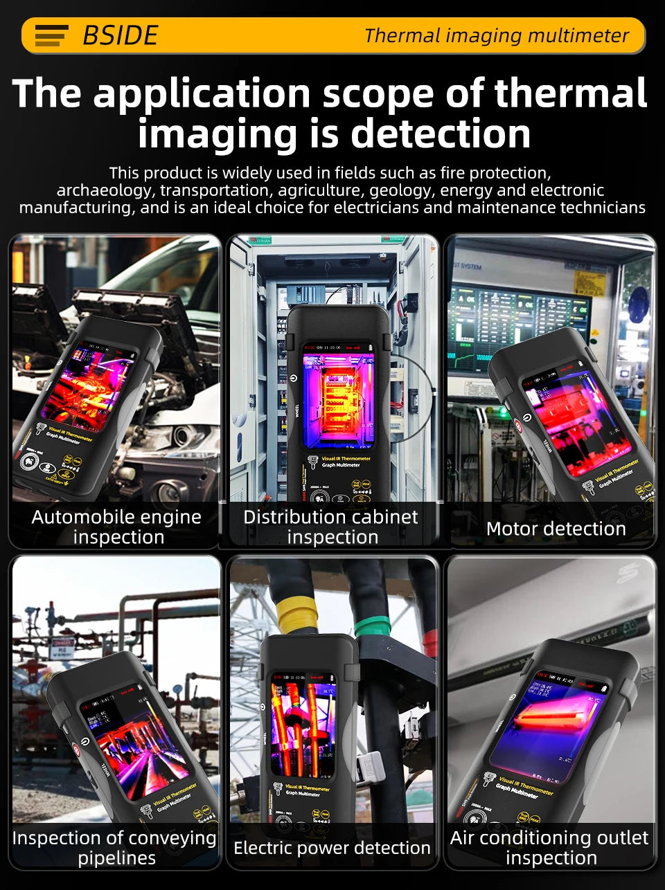 Industrial Thermal Camera 3.98Inch PCB Thermal Imager