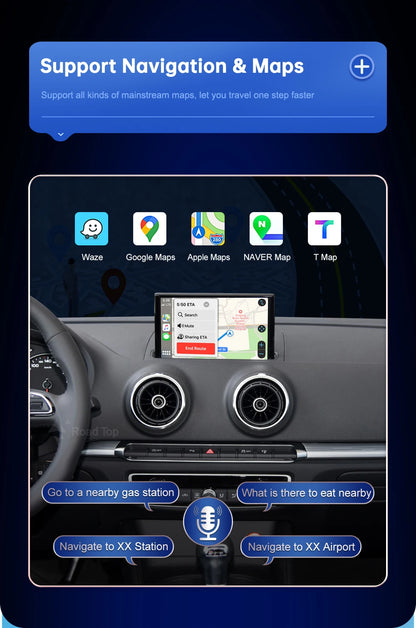 Carplay Wireless Android Auto interface For Audi A3 S3 2013-2018