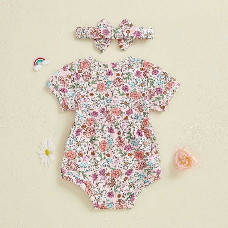 1Pc Fruit/Flower Onesie 3m-18m