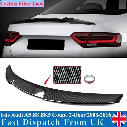 CARBON SPOILER WING FOR AUDI A5 S5 RS5 B8 COUPE 2D 07-13