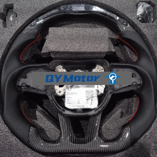 LED Carbon Fiber Steering Wheel For Dodge 2015-2020 Jeep 2014-2020