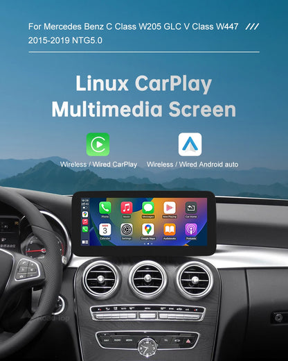 12.3 inch Ultra-thin Screen for Mercedes-Benz 2015-2018