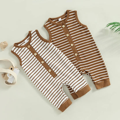 1Pc Striped Onesie 0-18m