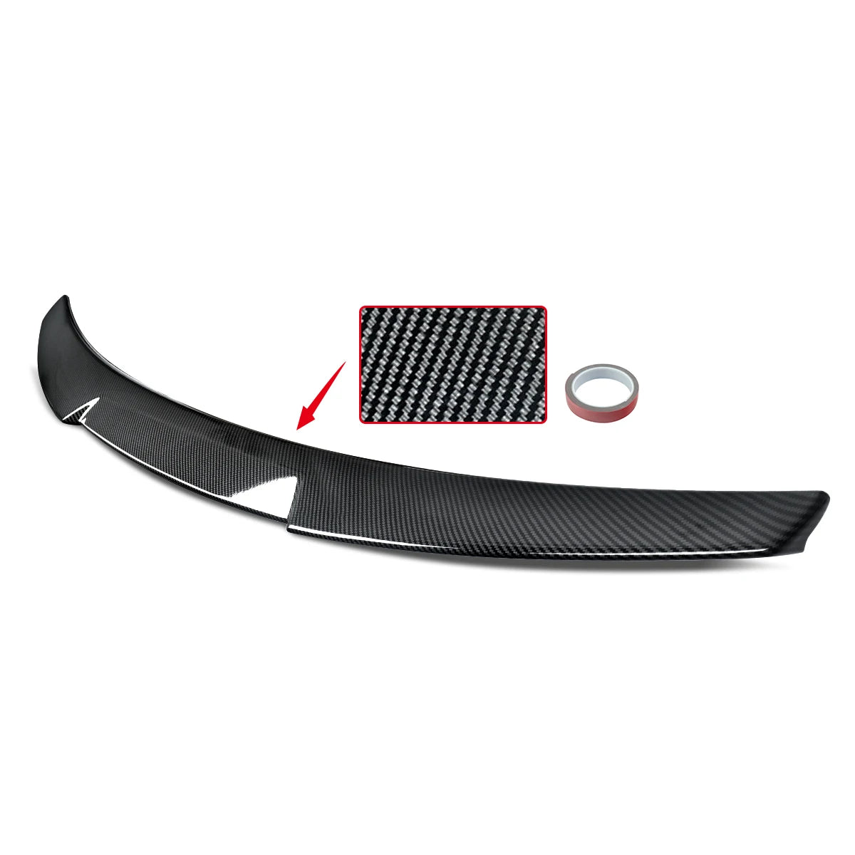 CARBON SPOILER WING FOR AUDI A5 S5 RS5 B8 COUPE 2D 07-13