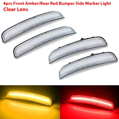 iJDM Front/Rear Bumper Side Marker Replace OEM Sidemarker Lamps For Dodge Charger 15-22