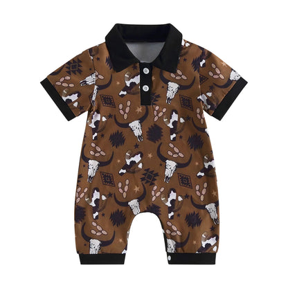 1Pc Wild Western Onesie 3-18M