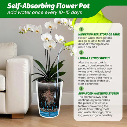 1-Pair Self-Watering Planters