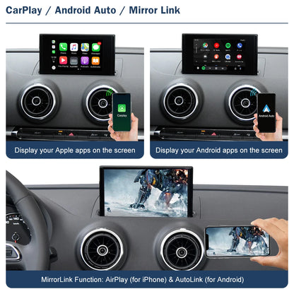 8” Wireless CarPlay Android Auto Interface for Audi A3 2013-2018