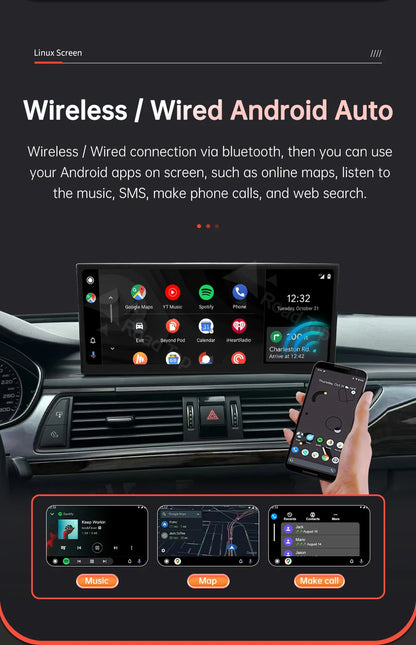 12.3'' Linux Multimedia Display For Audi A6 A7 2011-2018