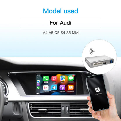 Wireless CarPlay Android Auto Interface Adapter for Audi A4 B8 A5 Q5 2009-2015